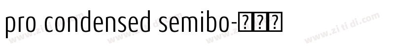 pro condensed semibo字体转换